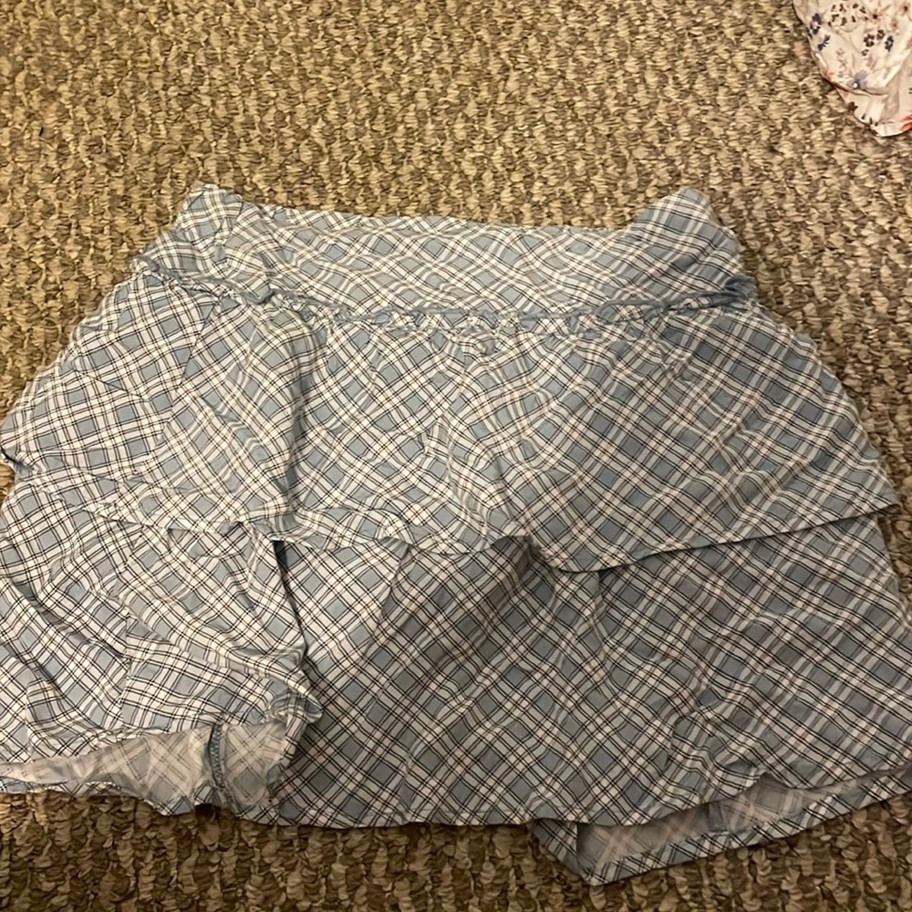 blue and white skirt from amazon